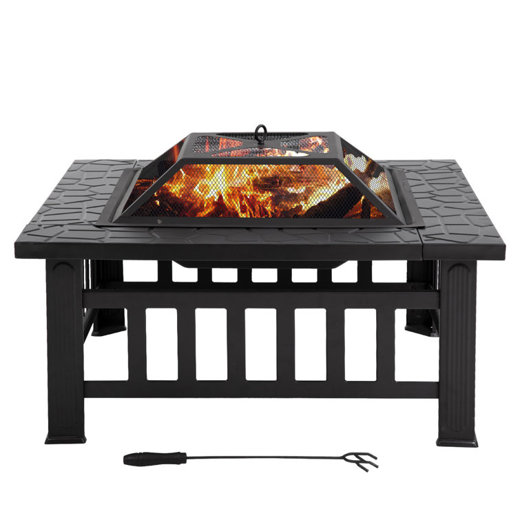 Alcott Hill® Lowes 23'' H x 24'' W Wood Burning Outdoor Fire Pit with